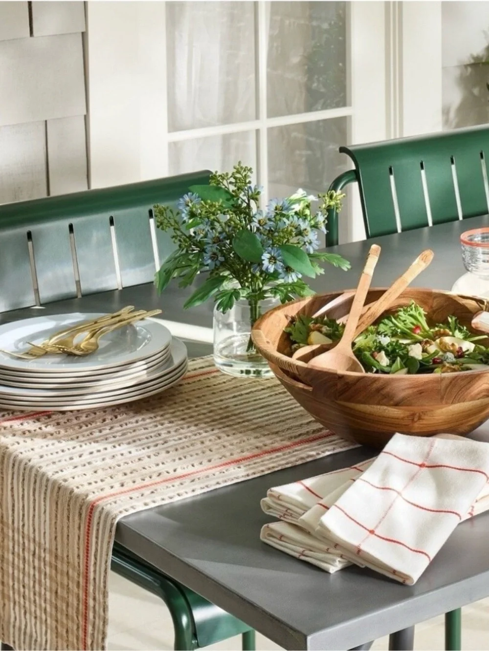 Hearth & Hand Magnolia 72” x 14” Gingham Table Runner